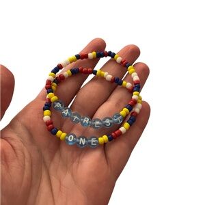 Snow White Inspired Beaded Bracelet Set